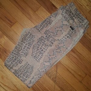Guess Snakeskin Print Pants
